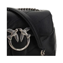 Black Calf Leather Bos Taurus Shoulder Bag