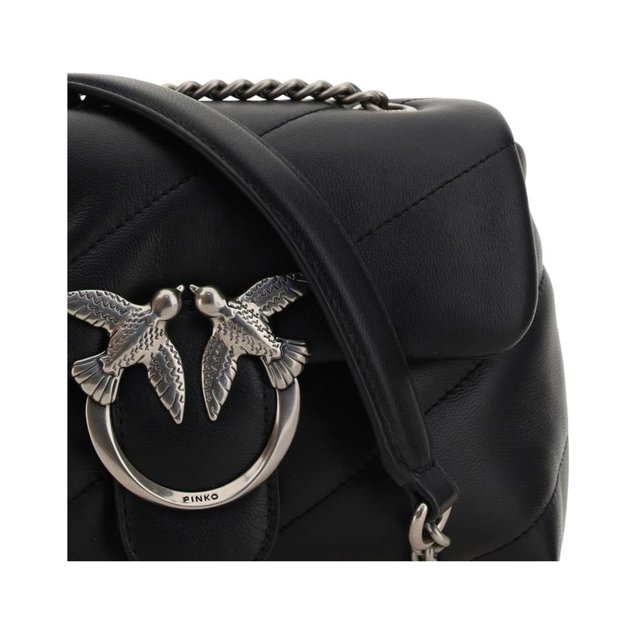 Black Calf Leather Bos Taurus Shoulder Bag