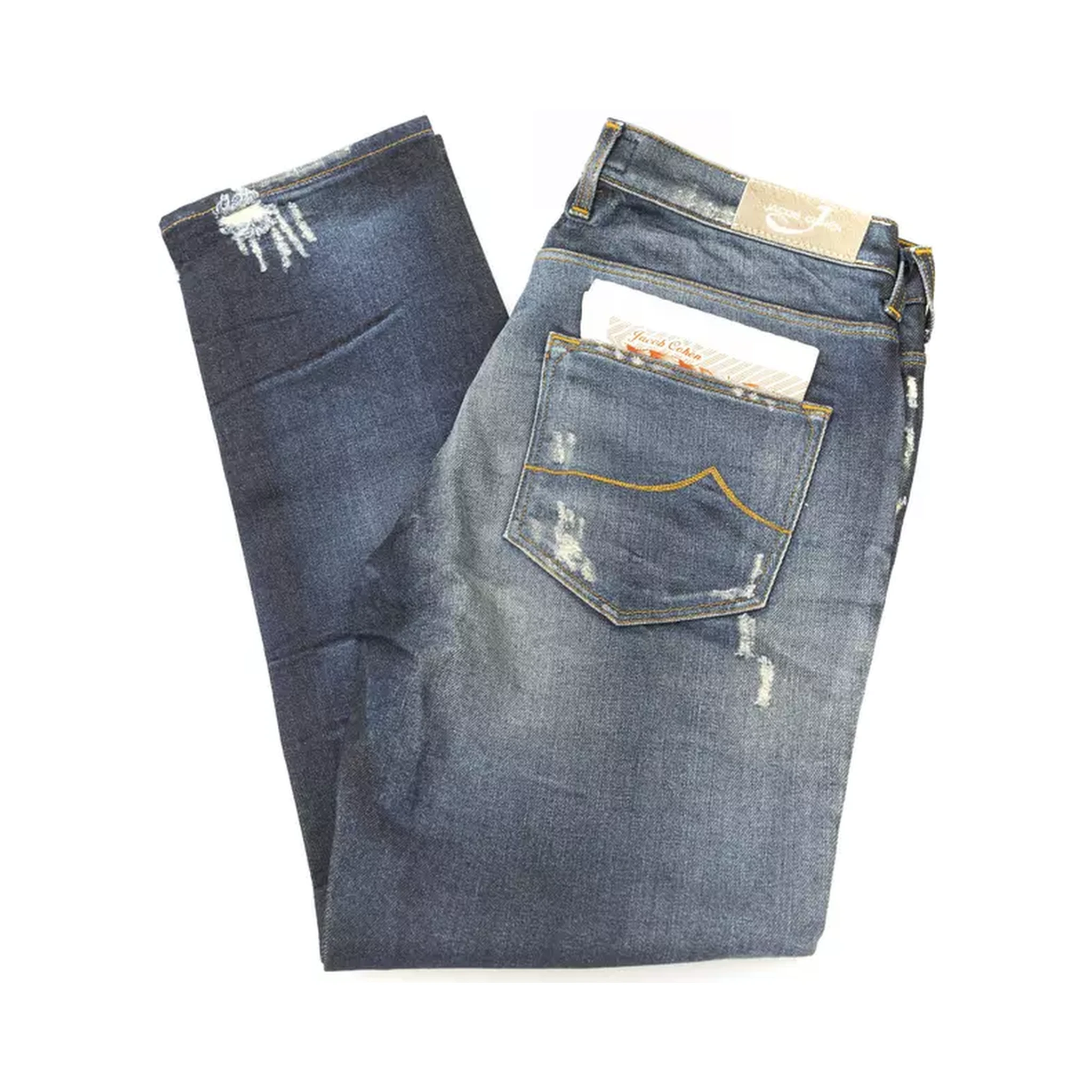 Blue Cotton Jeans & Pant