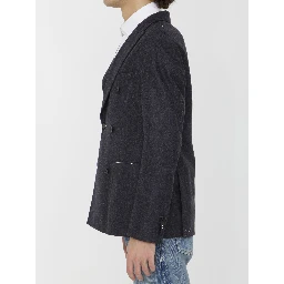 Anthracite flannel jacket