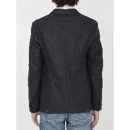 Anthracite flannel jacket