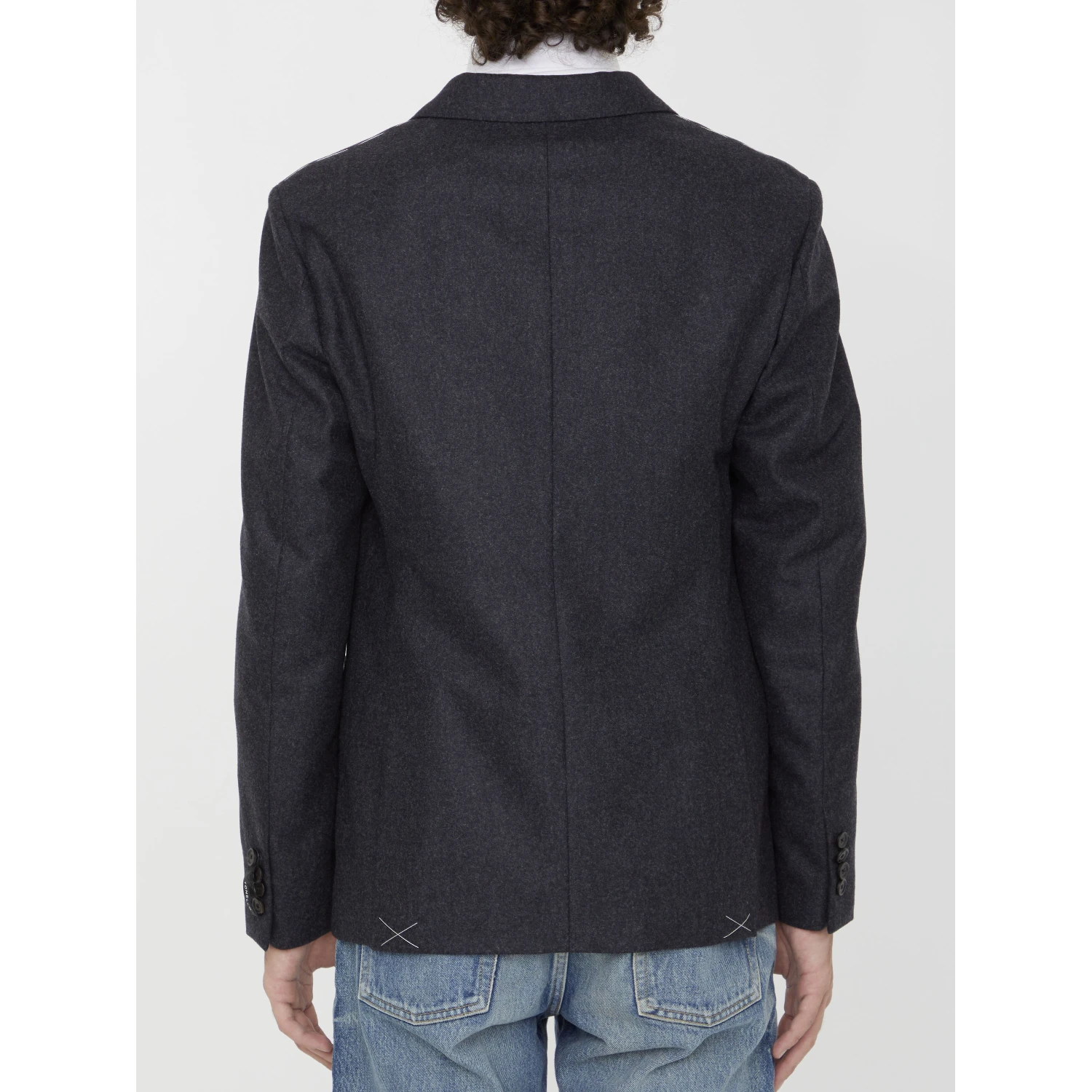 Anthracite flannel jacket