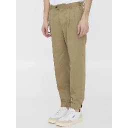 Cotton and linen trousers