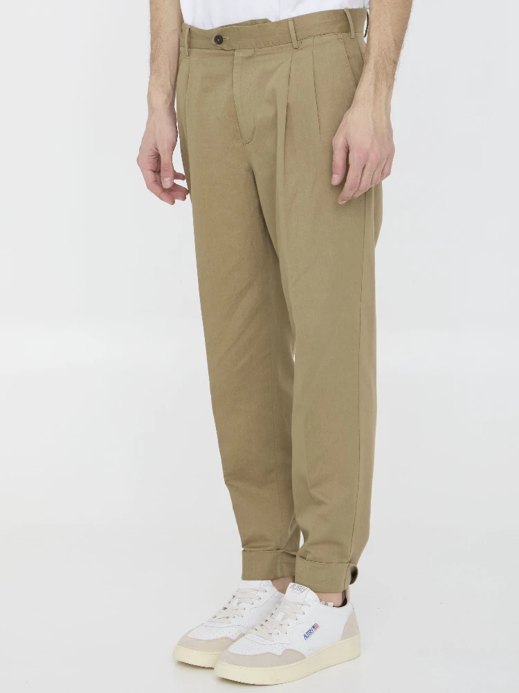 Cotton and linen trousers alternative