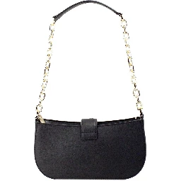 Carmen Small Black Haircalf Pouchette Shoulder Crossbody Bag