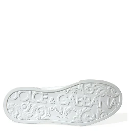 White Green Leather Portofino Sneakers Shoes