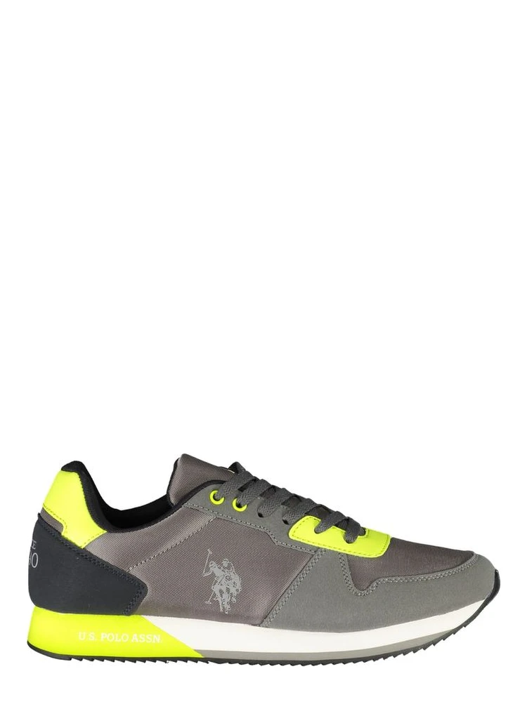 Gray Polyester Sneaker