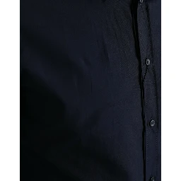 Navy Blue Slim Fit Formal GOLD Dress Shirt