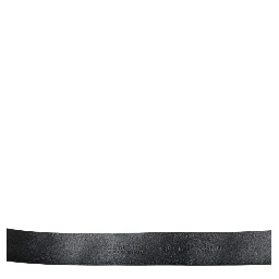 Black Embellished Leather Engraved Buckle Belt