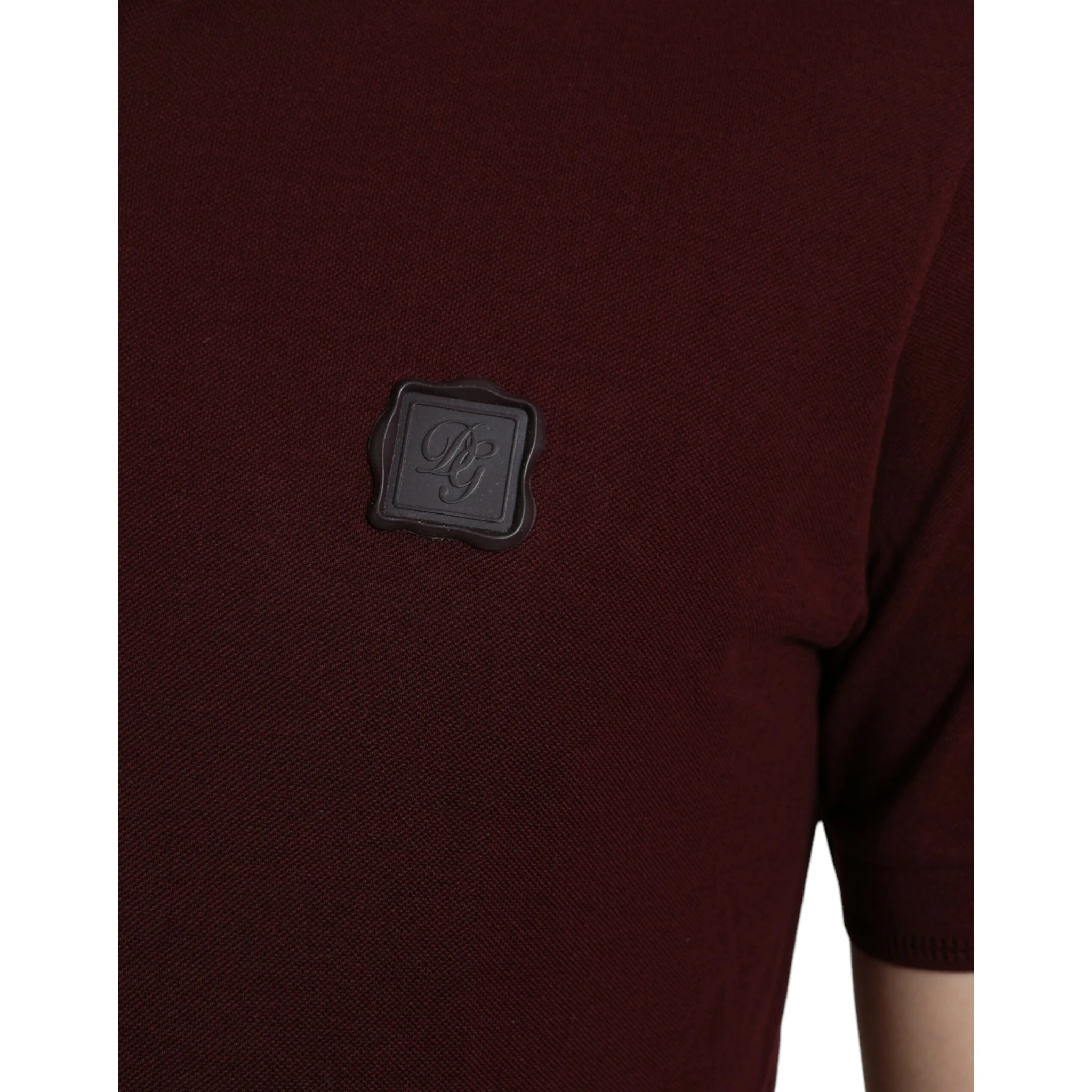Maroon Collared Short Sleeves Polo T-shirt