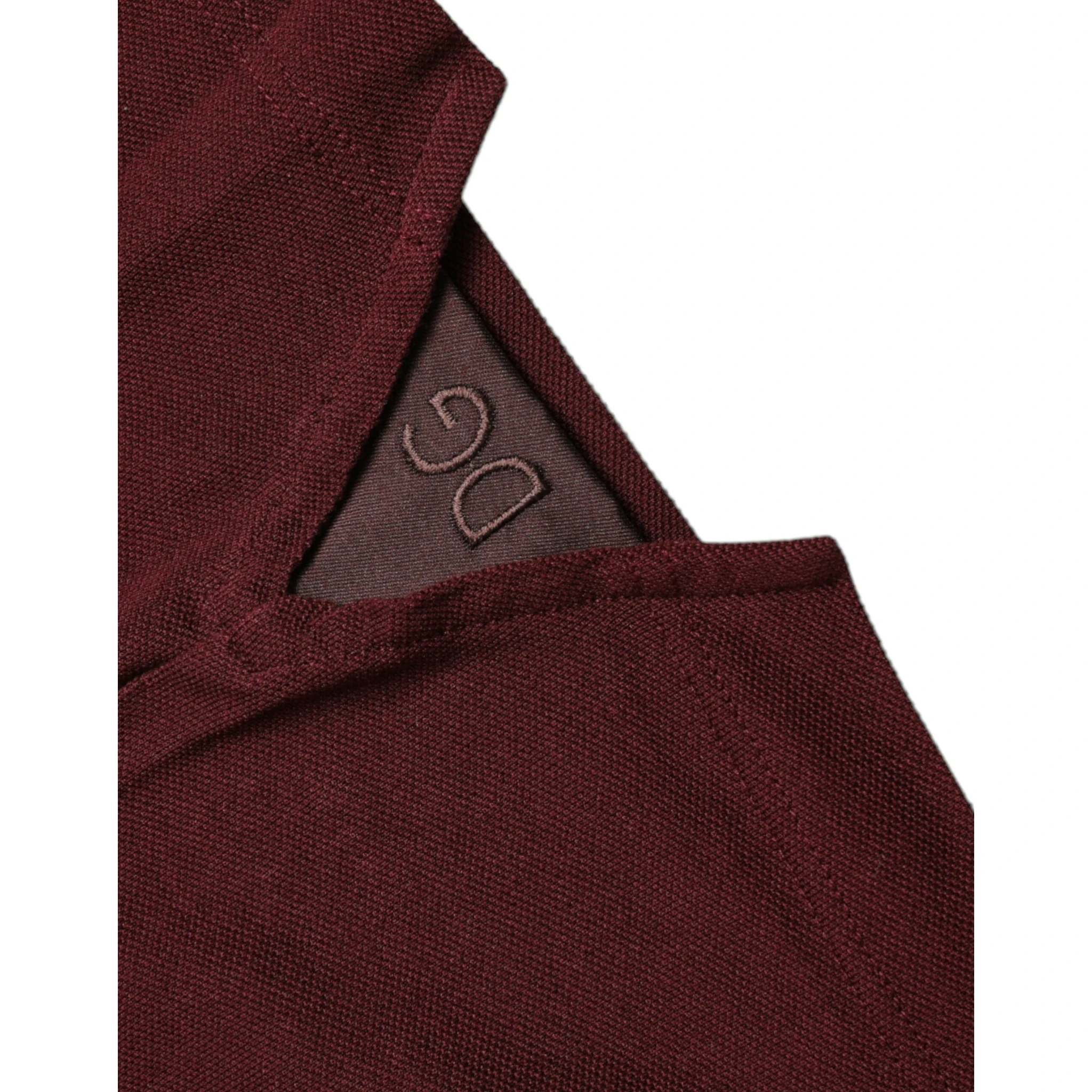 Maroon Collared Short Sleeves Polo T-shirt