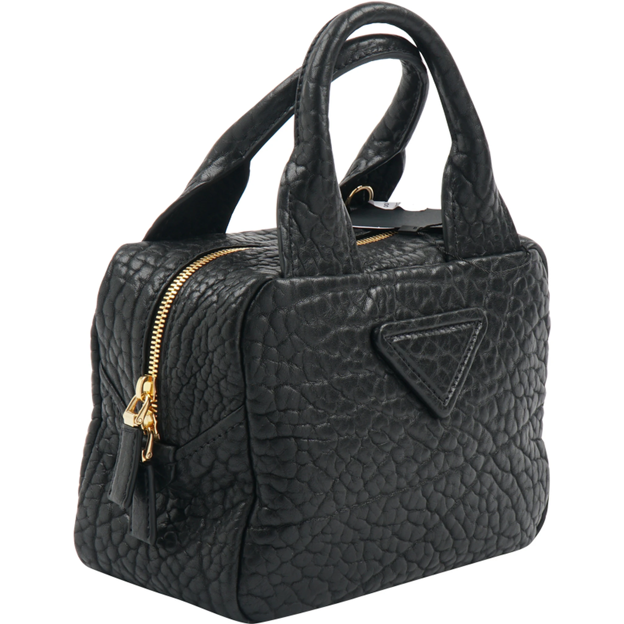 Logo-Plaque Grained-Leather Tote Bag