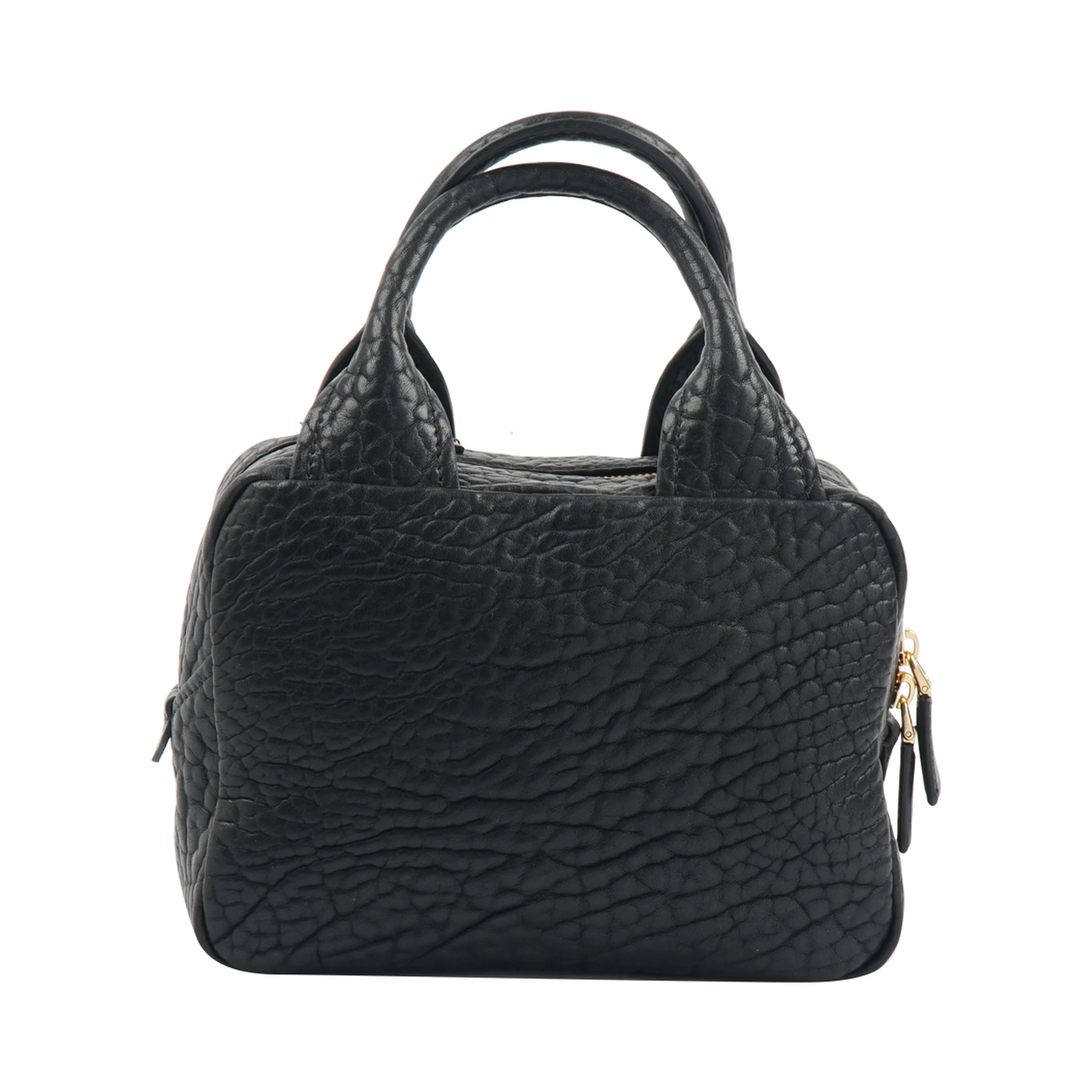 Logo-Plaque Grained-Leather Tote Bag