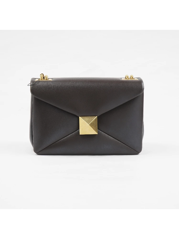 One Stud Medium Lambskin Shoulder Bag