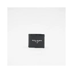 Logo-print Leather Wallet In Black