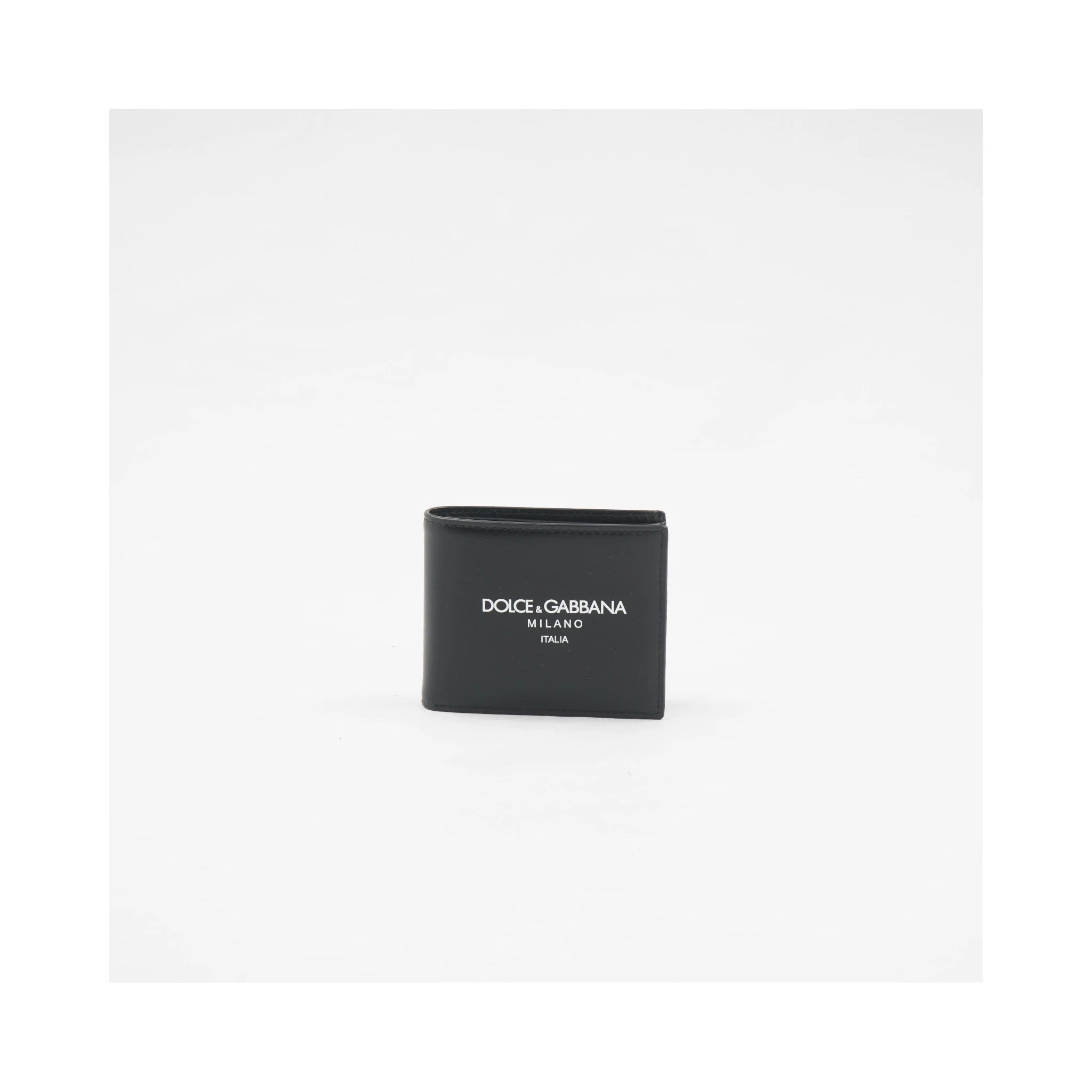 Logo-print Leather Wallet In Black