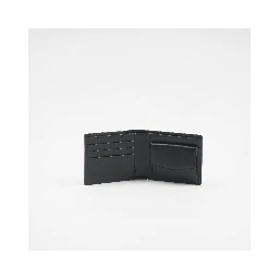 Logo-print Leather Wallet In Black