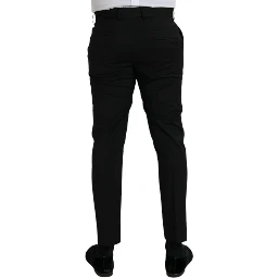 Black Wool SlimFit Dress Formal Pants