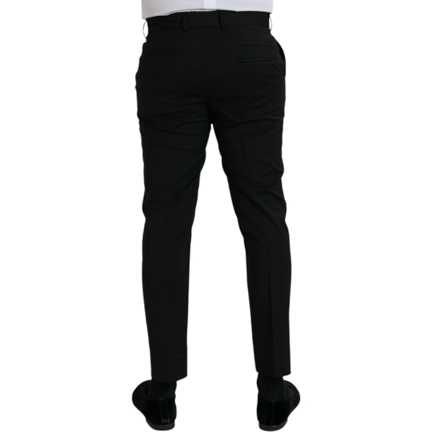 Black Wool SlimFit Dress Formal Pants