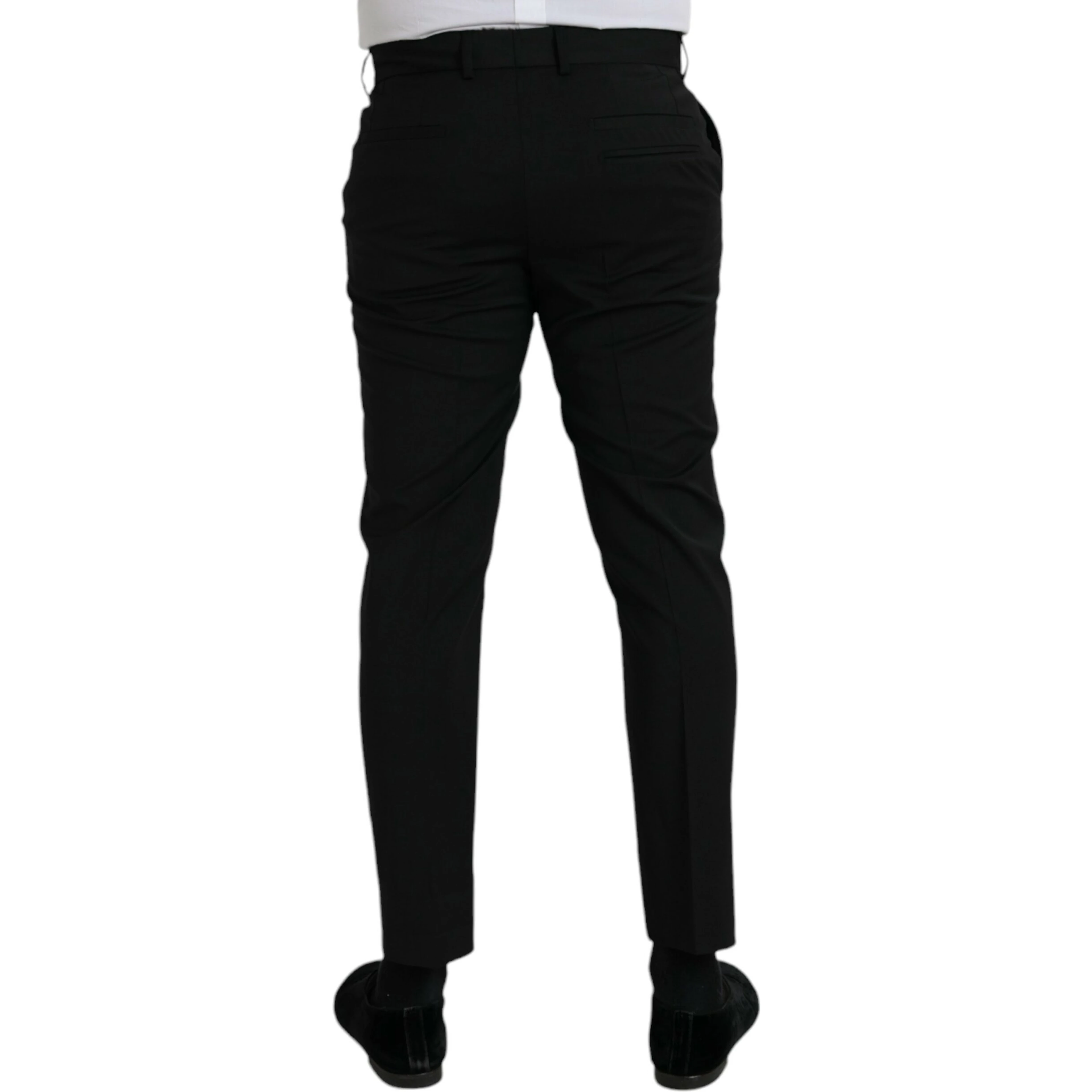 Black Wool SlimFit Dress Formal Pants
