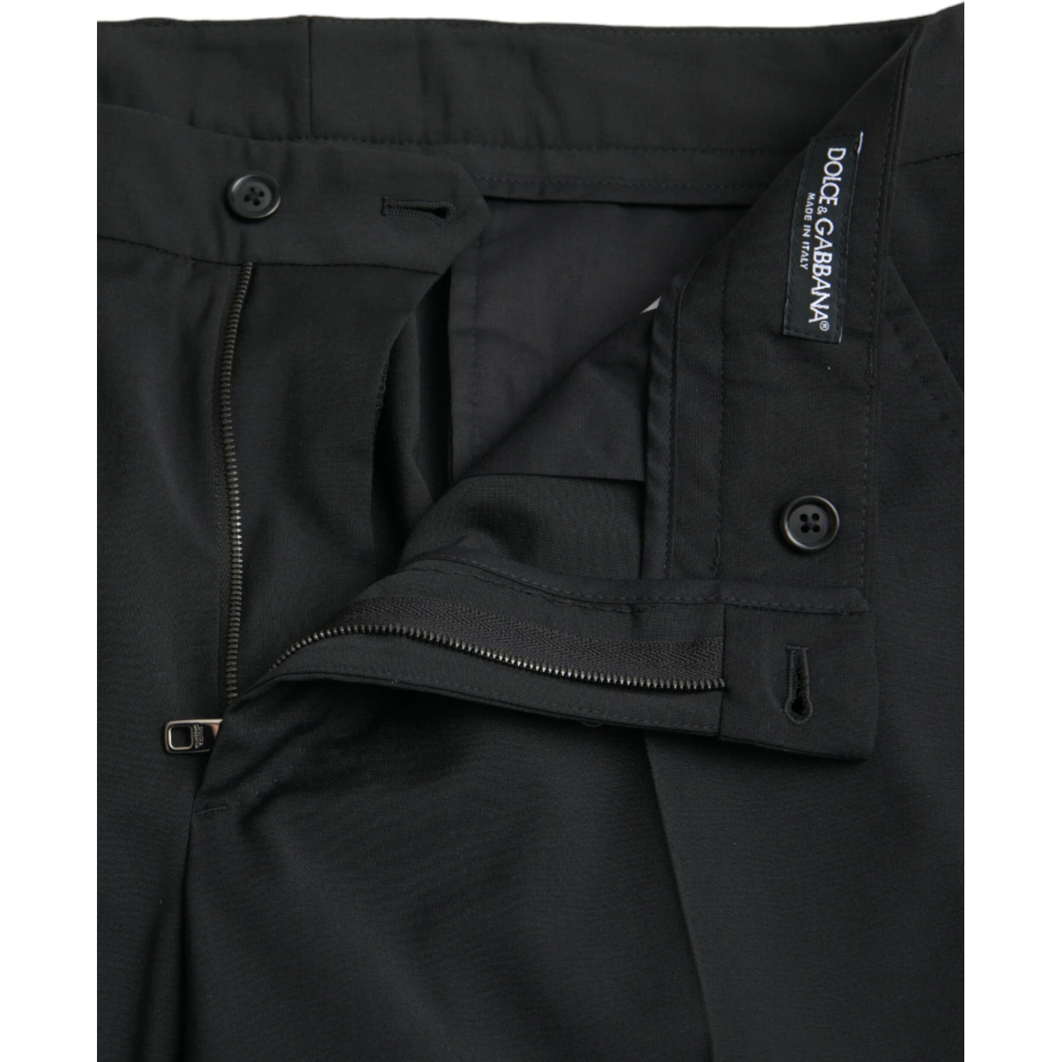 Black Wool SlimFit Dress Formal Pants