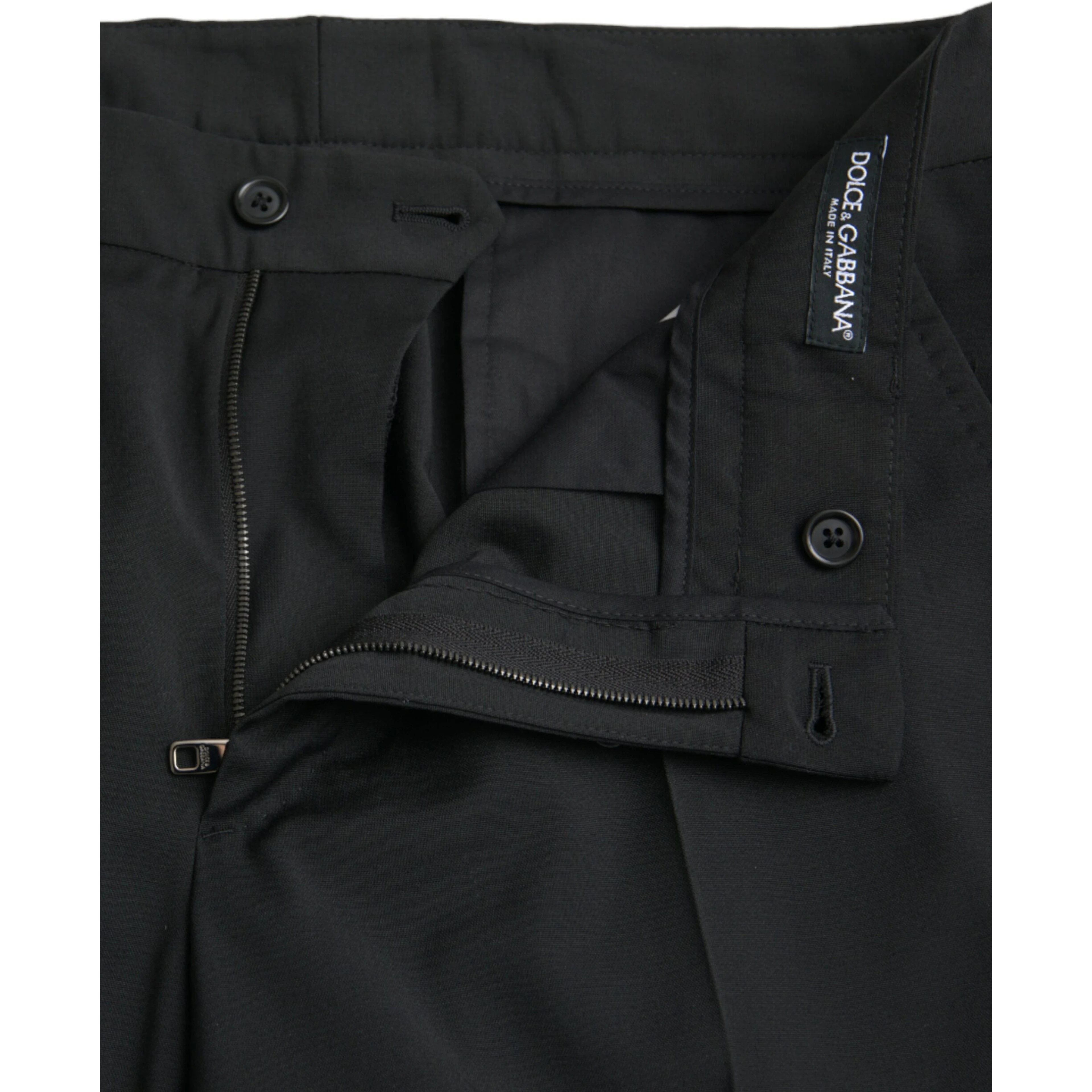 Black Wool SlimFit Dress Formal Pants