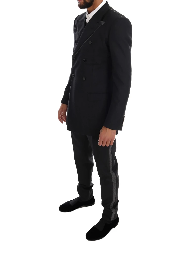 Gray Wool Double Breasted 3 Piece Suit alternative