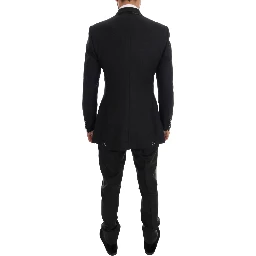 Gray Wool Double Breasted 3 Piece Suit