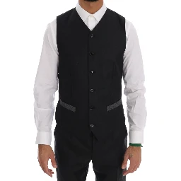 Gray Wool Double Breasted 3 Piece Suit