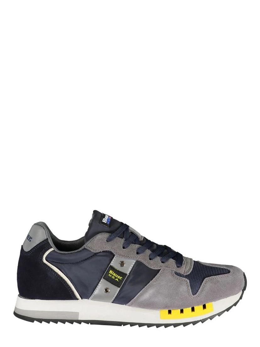 Blue Polyester Sneaker