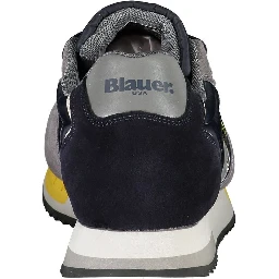 Blue Polyester Sneaker