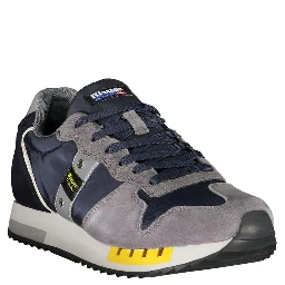 Blue Polyester Sneaker