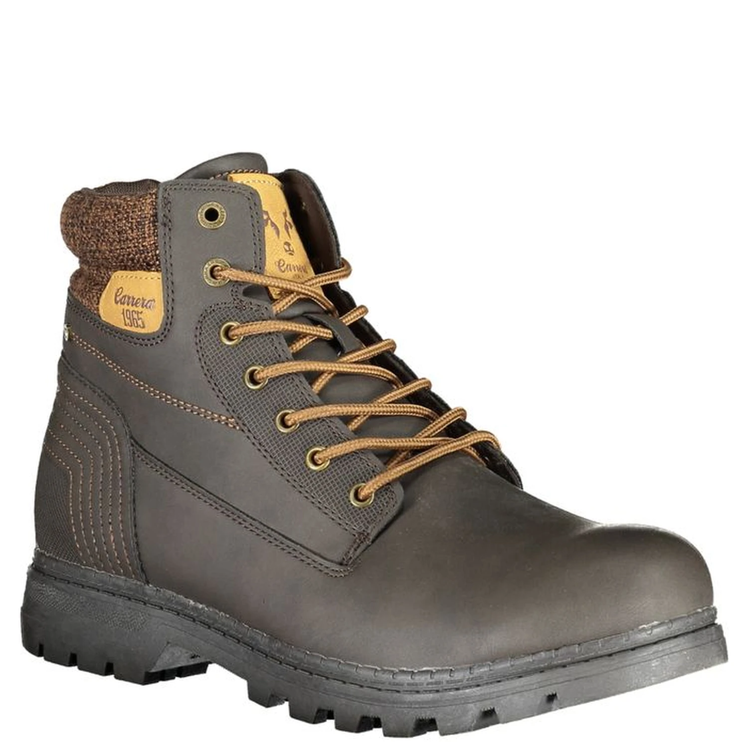 Brown Polyester Ankle