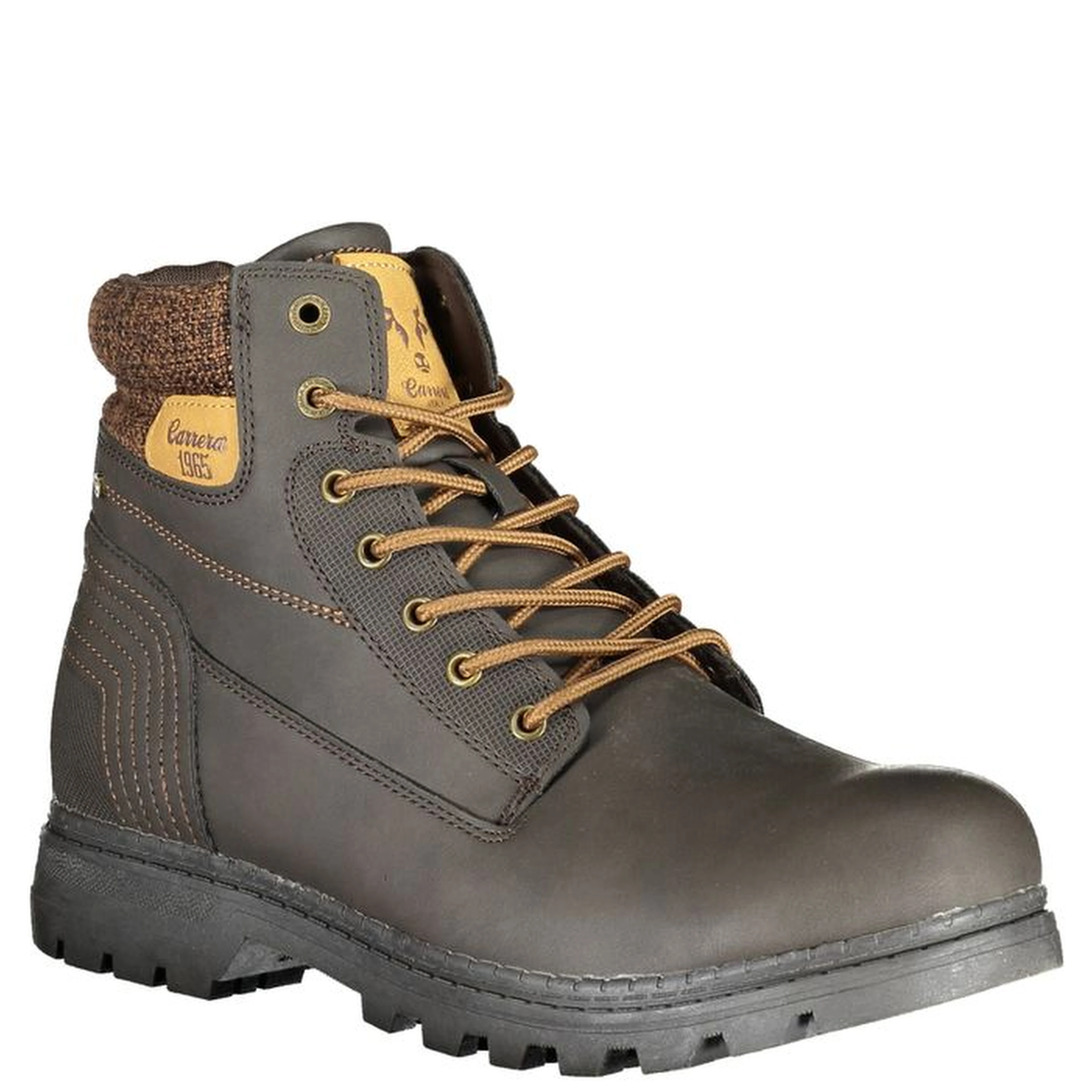 Brown Polyester Ankle