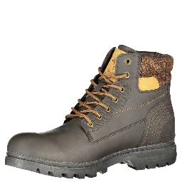 Brown Polyester Ankle