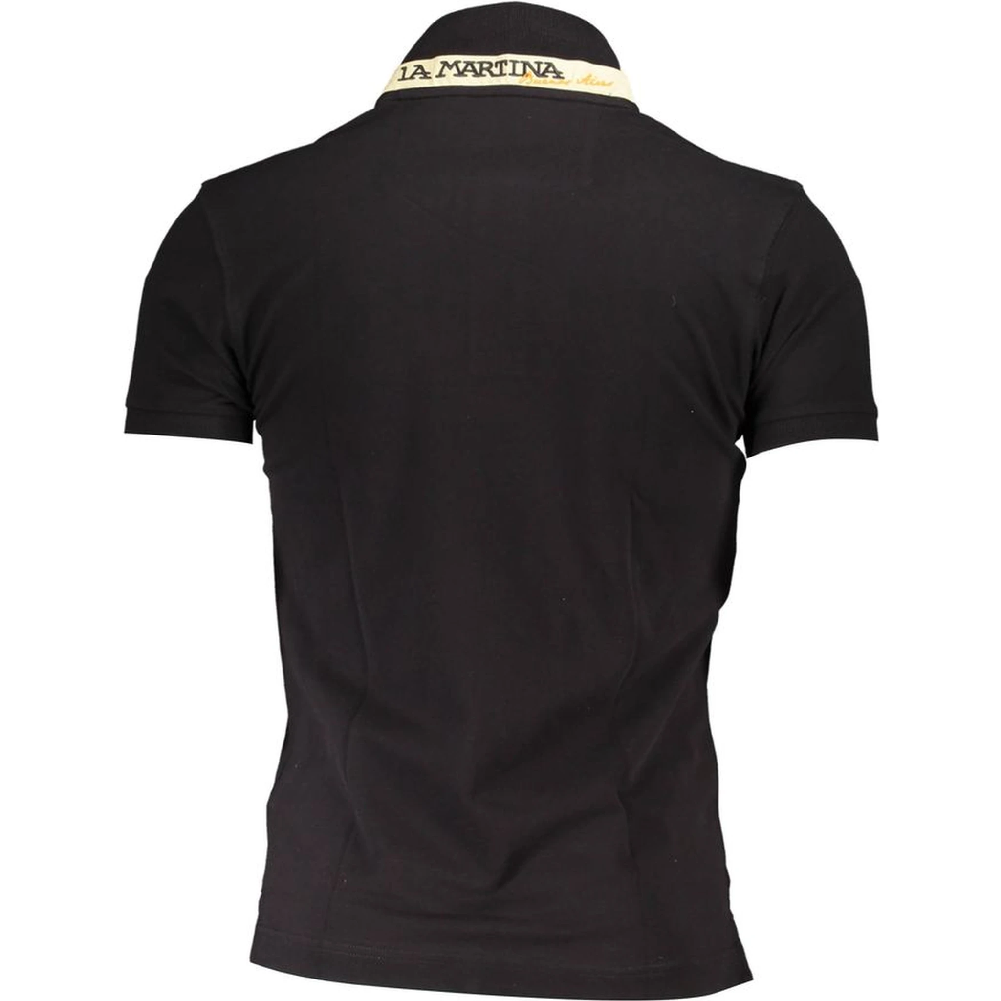 Black Cotton Polo Shirt