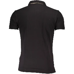 Black Cotton Polo Shirt