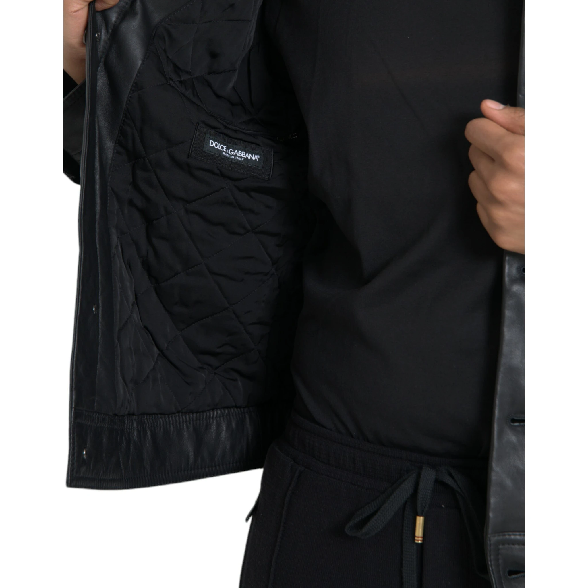 Black Leather Fur Collar Biker Coat Jacket