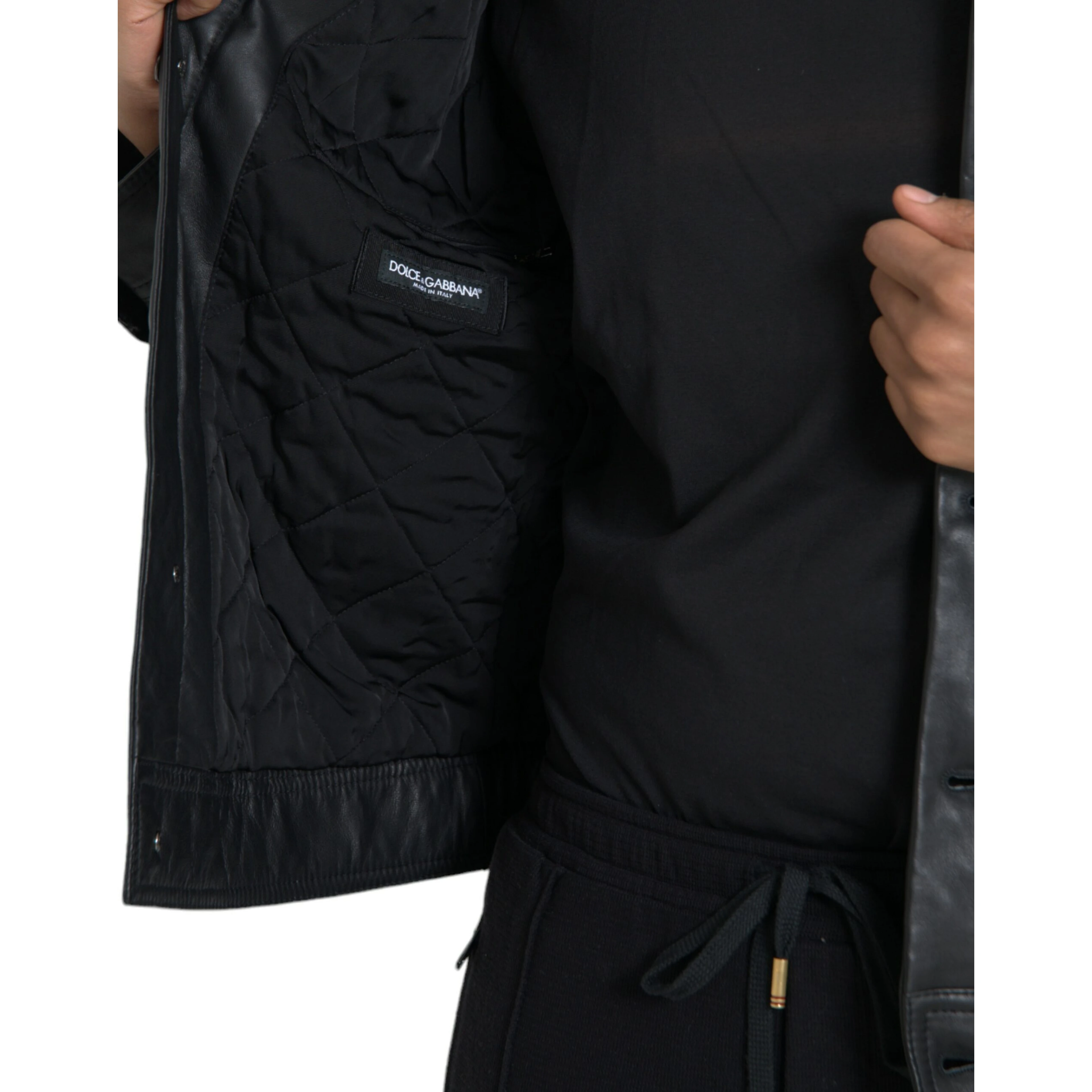Black Leather Fur Collar Biker Coat Jacket