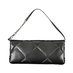 Black Polyester Handbag