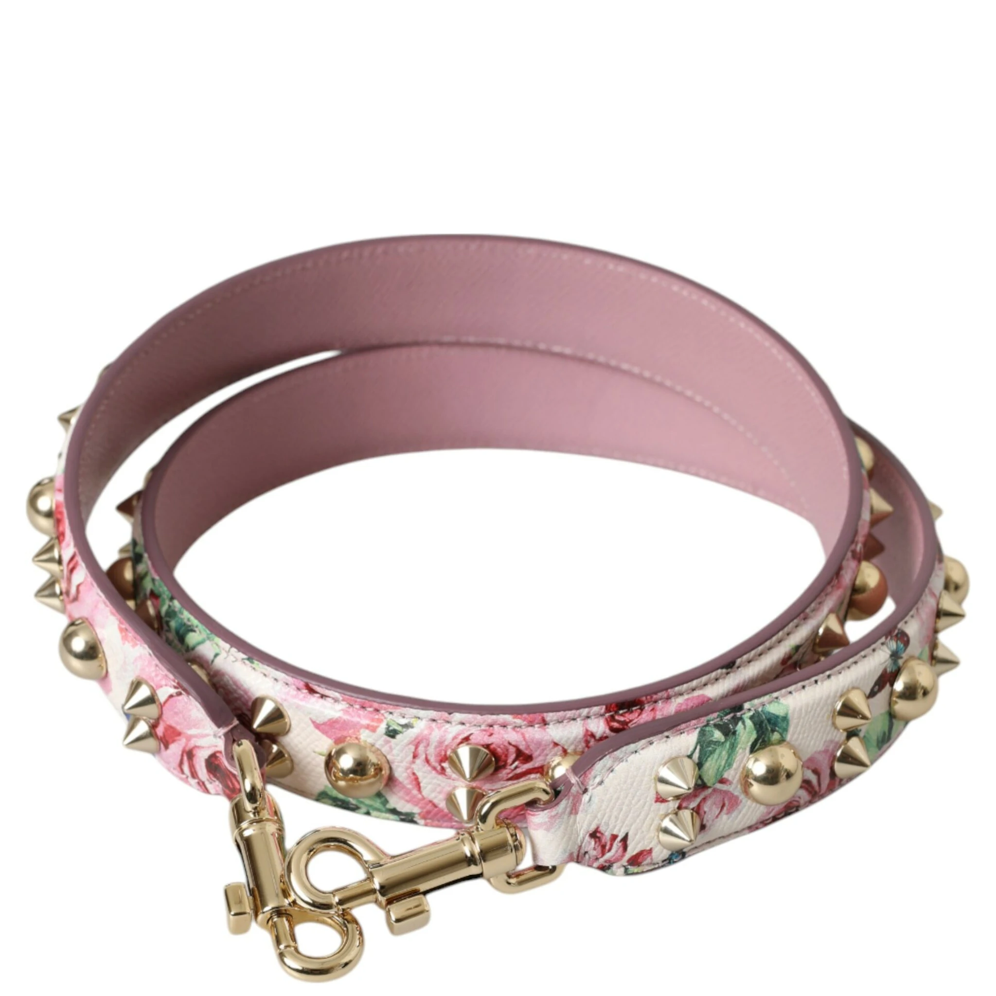 Pink Floral Handbag Accessory Shoulder Strap