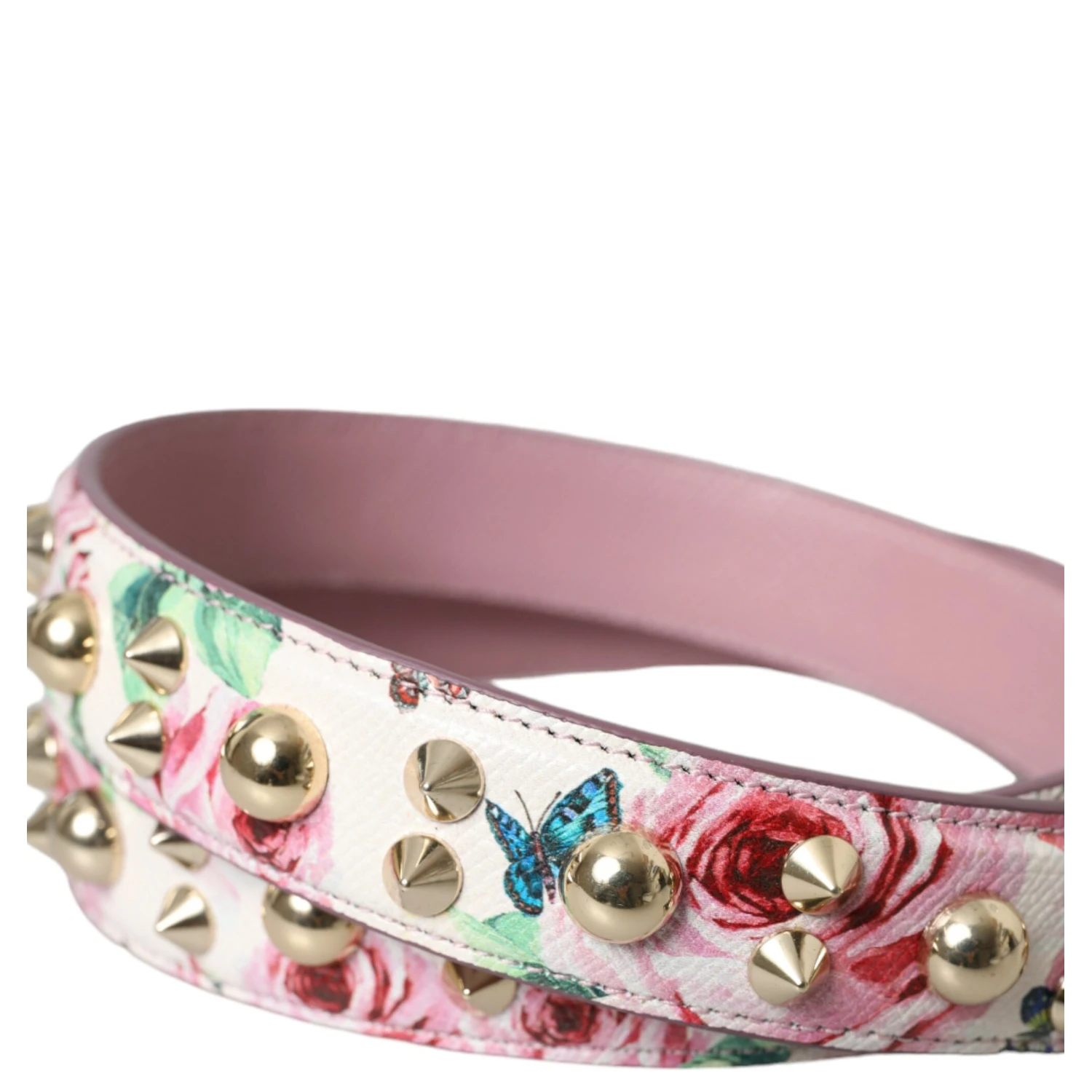 Pink Floral Handbag Accessory Shoulder Strap