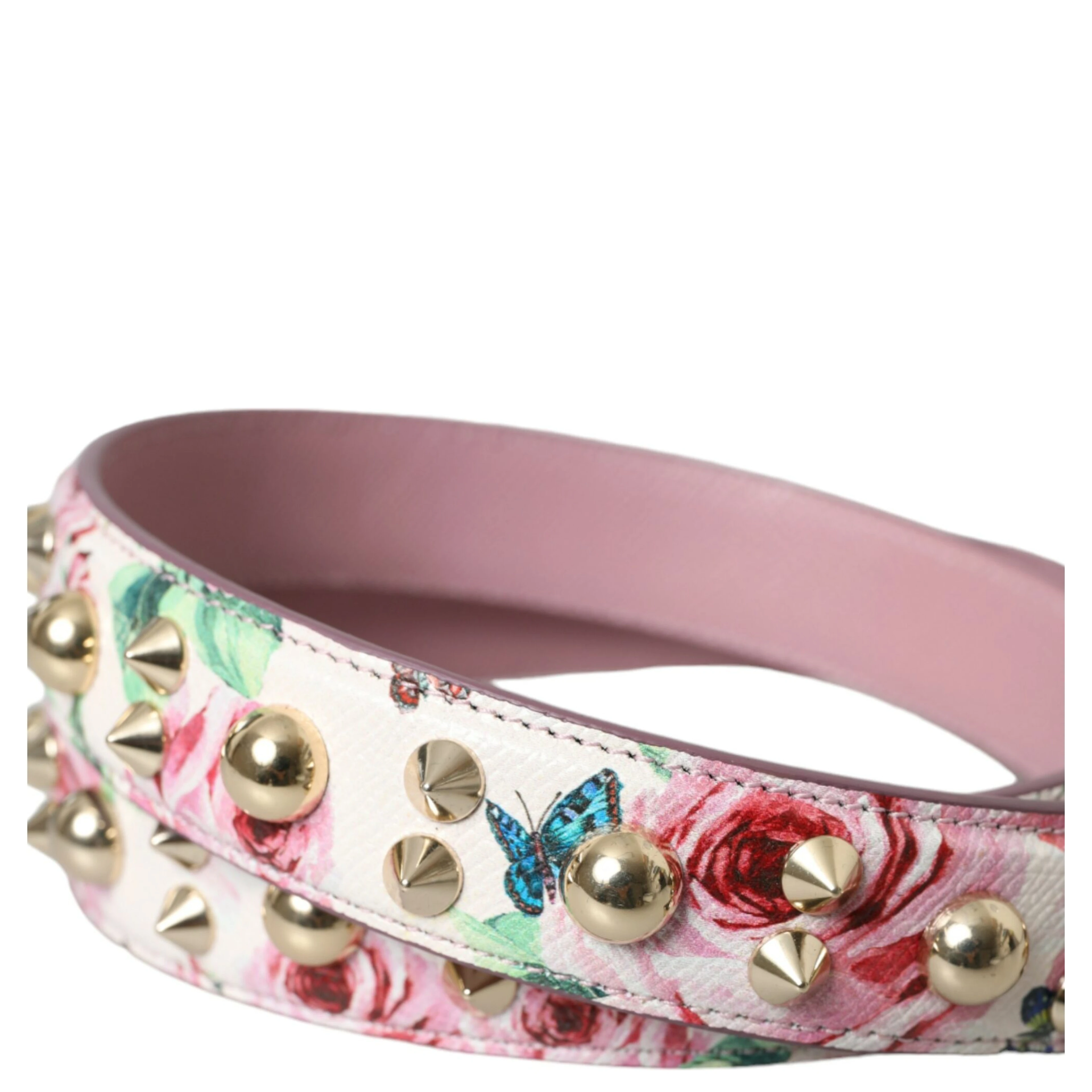 Pink Floral Handbag Accessory Shoulder Strap