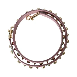 Pink Floral Handbag Accessory Shoulder Strap