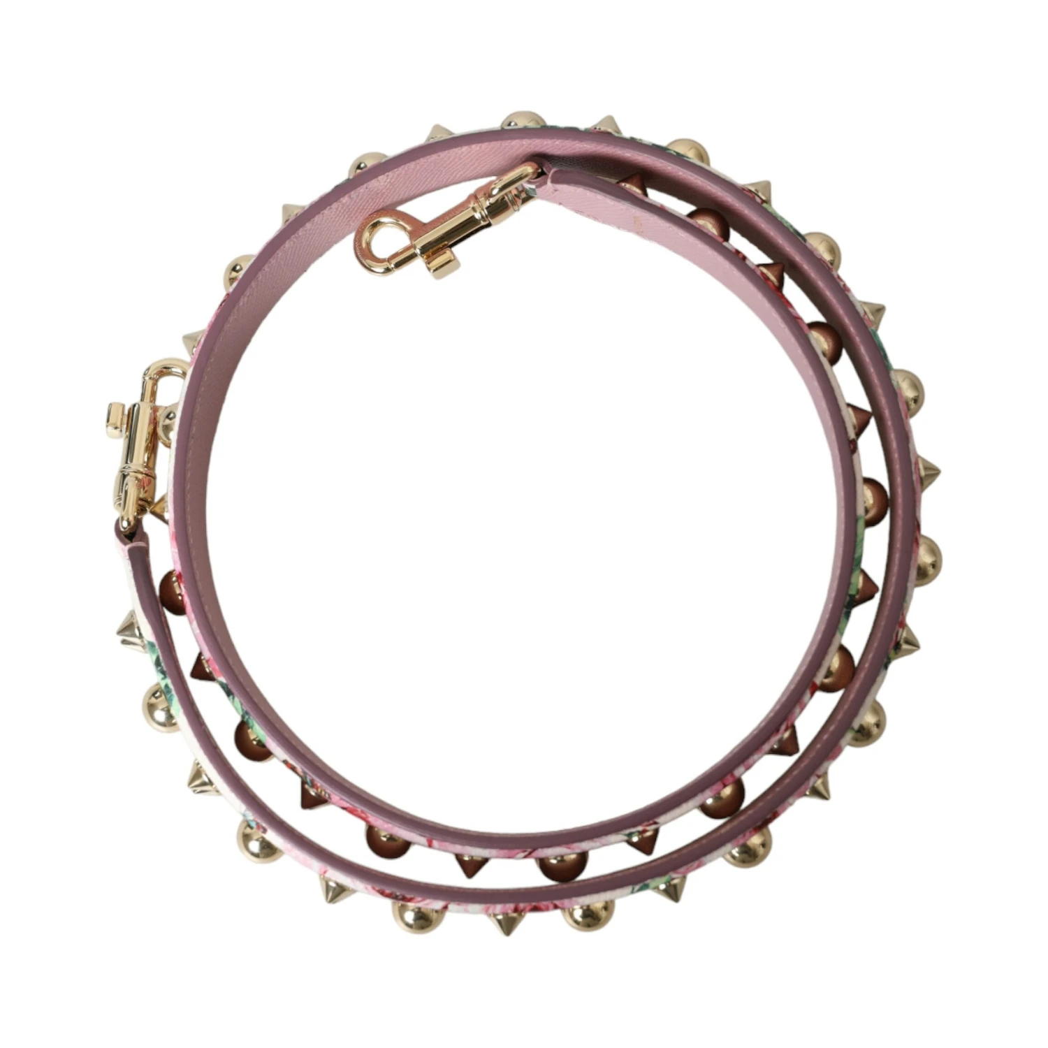 Pink Floral Handbag Accessory Shoulder Strap