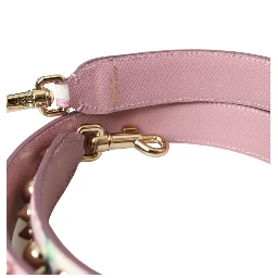 Pink Floral Handbag Accessory Shoulder Strap