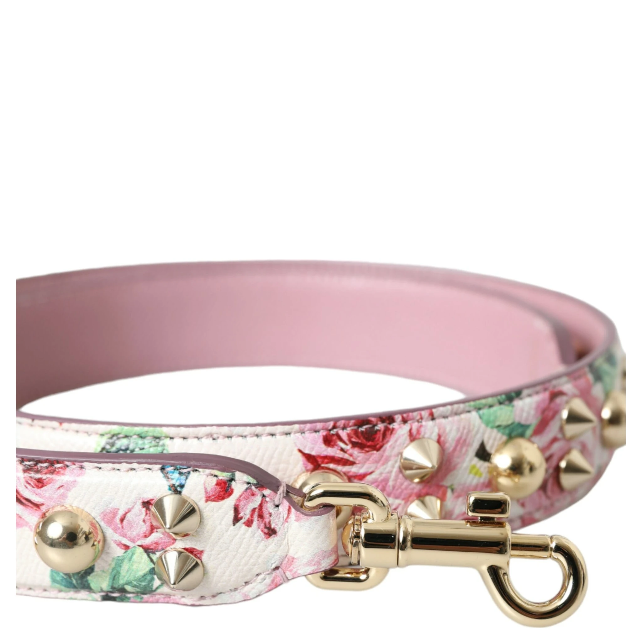 Pink Floral Handbag Accessory Shoulder Strap