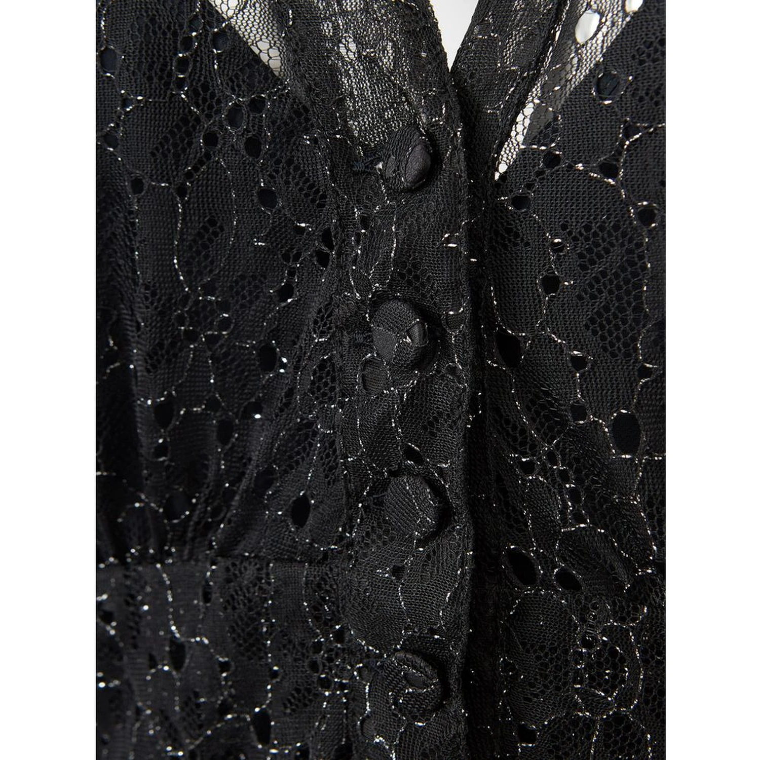 Black Nylon Casual Dress