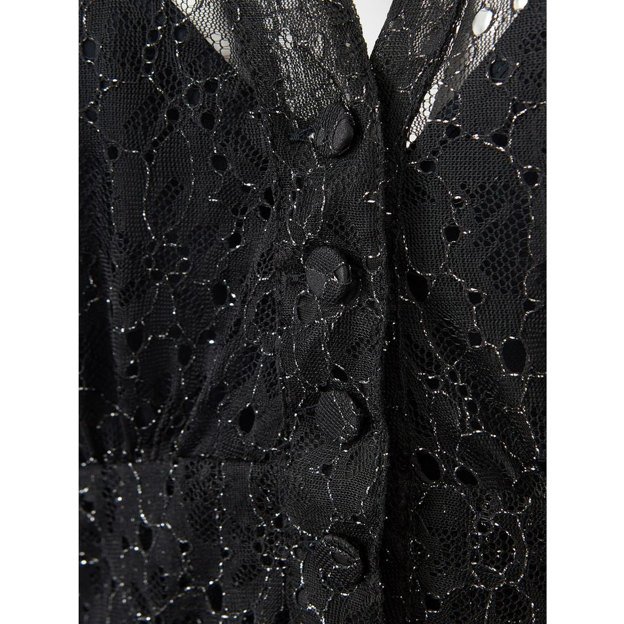 Black Nylon Casual Dress