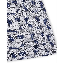 White Polyester Swim Shorts